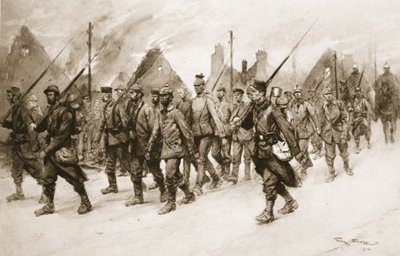 Chaque maillon de la chaîne de preuves sur les forces ennemies : prisonniers allemands sous garde française, de 